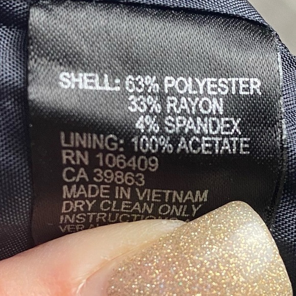 Tahari ASL black mini dress size 10 - Picture 4 of 6